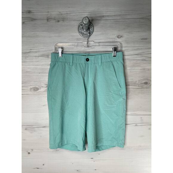 Under Armour Golf Shorts Mens 30 Green HeatGear Lightweight Stretch 1272358 - Picture 1 of 12